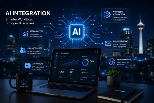 AI integration services for small businesses in San Antonio by 4MyCasa