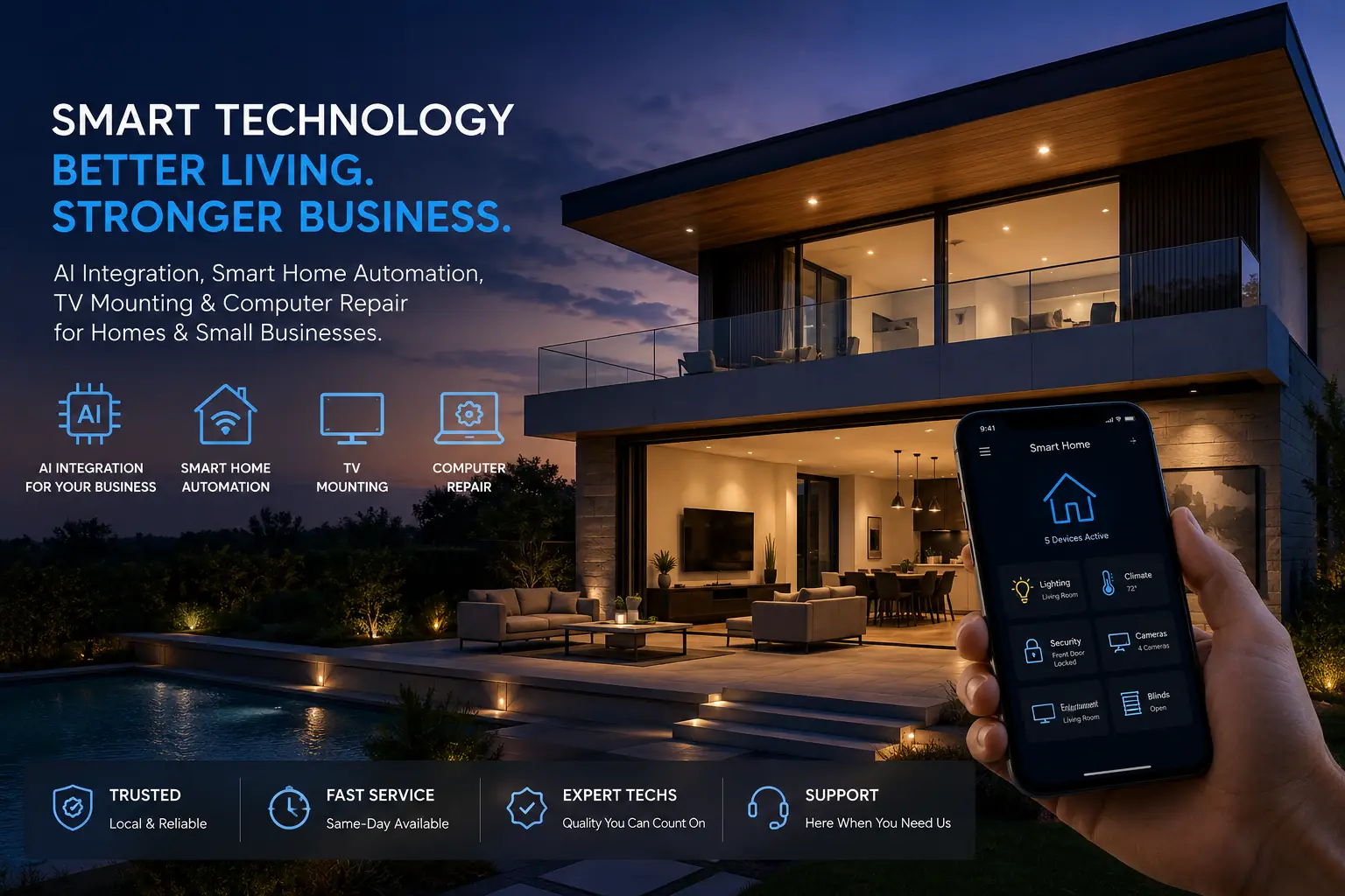 Technology services for homes and small businesses in San Antonio by 4MyCasa
