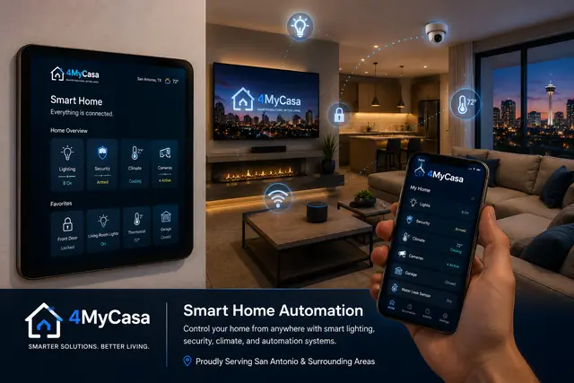 Smart home automation installation services in San Antonio by 4MyCasa